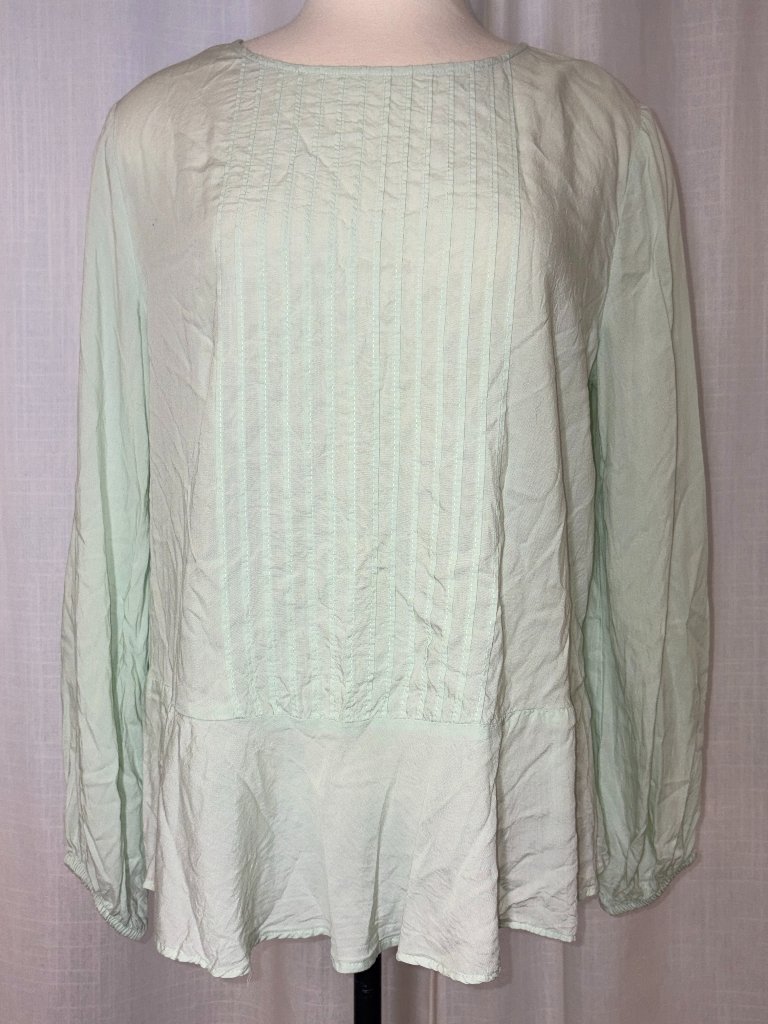 Mint Peasant Blouse - Airy, Sweet And Light